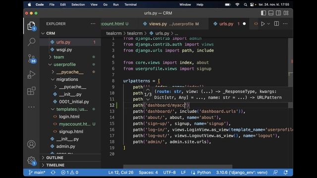 Python Django CRM Course - Teams - Part 4