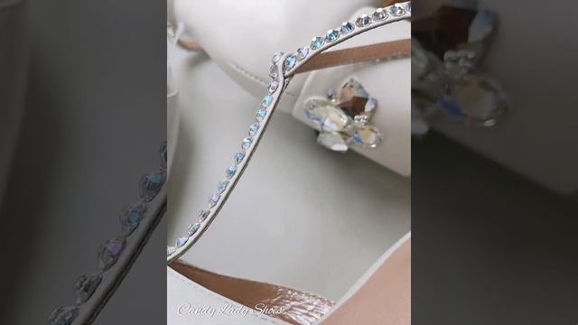 wedding pearls shoes Candy Lady/свадебные балетки с перьями, туфли на каблуке со стразами Сваровски