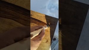 Покрытие дерева маслом