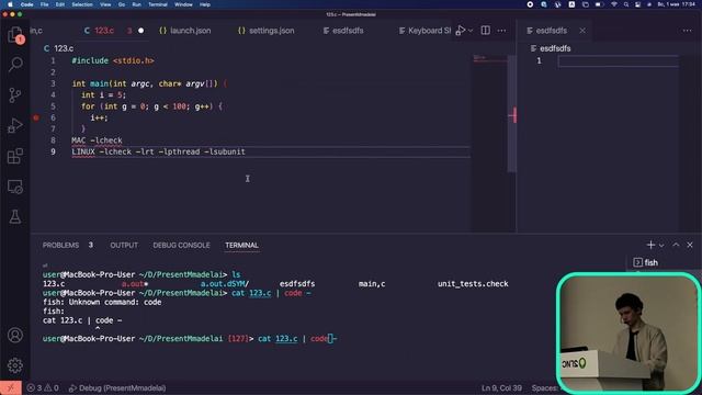 Настройка VSСode, debugger, check, virtual box | Захар Орлов | Школа 21 смотреть онлайн