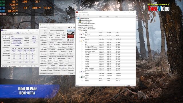 RX 580 8GB 2048sp God Of War