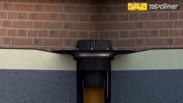 Монтаж кровельной воронки Татполимер