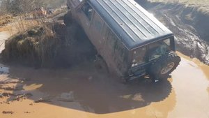 Nissan Patrol лазит как козёл по горам Offroad Mammutparck