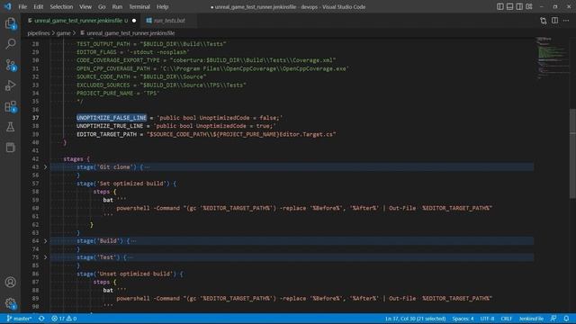 35. Jenkins Pipeline тестирования и генерации документации игры в Unreal Engine. Автоматизация UE смотреть онлайн