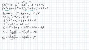 решение уравнений с помощью замены переменной