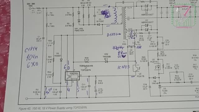 Ремонт ИБП APC SRT8KRMXLI платы питания 0P5304 | Remontibp.ru