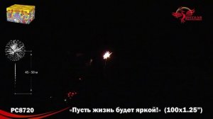 Фейерверк РС8720 "Пусть жизнь будет яркой!" (1,2" х 100 залпов)
