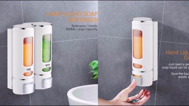 7 Диспенсер для мыла с Алиэкспресс AliExpress Soap dispenser Крутые товары для ванной Мыльница топ смотреть онлайн