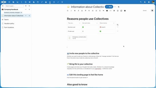 Nextcloud Collectives improvements [Hub 3] смотреть онлайн