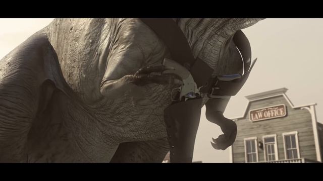 CowBoy Vs CowRex | Jurassic World T-Rex Dinosaur Fan Movie смотреть онлайн