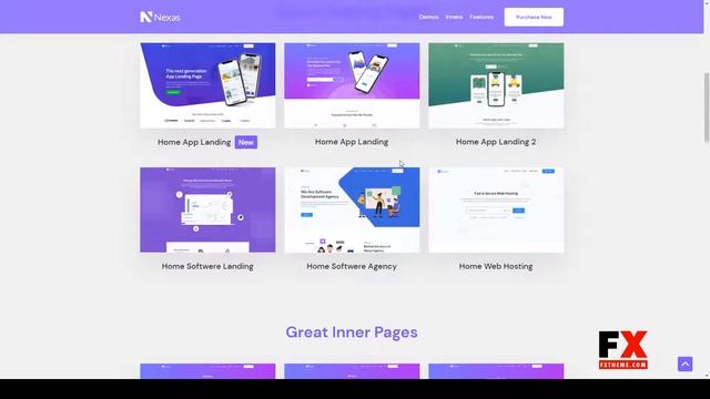 Nexas - Saas and Software Landing Page Template saas landing app смотреть онлайн