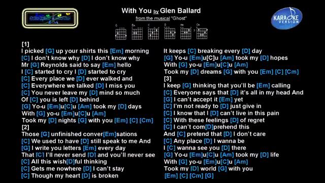 With You by Glen Ballard (from Ghost the musical) смотреть онлайн