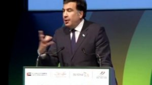 Михаил Саакашвили на саммите в Дубае