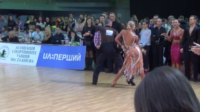 Kiev Open 2018. 1/2 Adult Latina. Maksim Bodnar & Olga Kuzmenko. Cha Cha