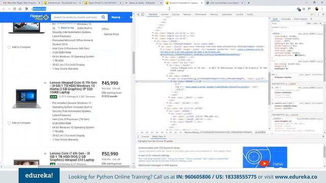 RegEx, Web Scraping & Data Visualization Using Python | Python Training | Edureka | Python Live - 3