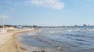 Анапа погода сегодня пляж Отеля Довиль песчаный пляж состояние Черного моря