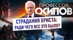ПРОФЕССОР ОСИПОВ: СТРАДАНИЯ ХРИСТА: РАДИ ЧЕГО ВСЕ ЭТО БЫЛО?