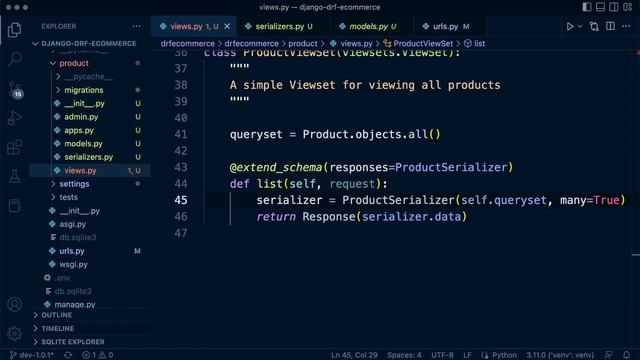 Django DRF Project | Implimenting Product | 20 смотреть онлайн
