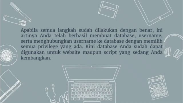 Tugas presentasi~Materi : Html & Mysql (Membuat database)