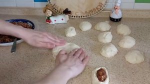булочки с начинкой/ как приготовить булочки