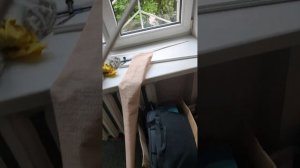 Жалюзи из обоев и короба для провода. Жалюзи - бесплатно!