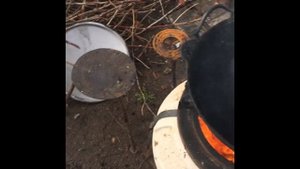 Куриные ножки с картофелем на костре в казане!!! (Рецепт в описании).