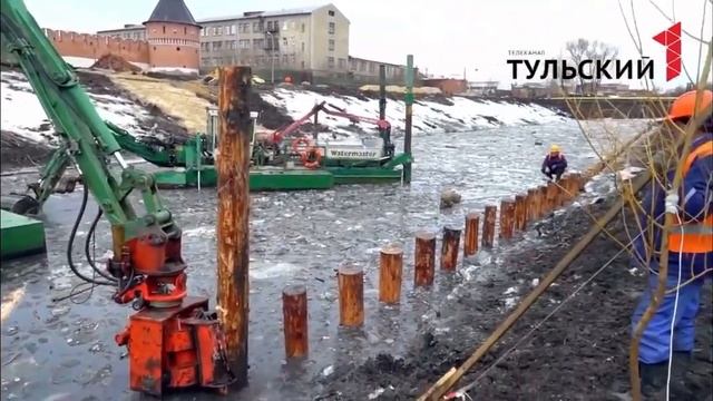 Берегоукрепление.