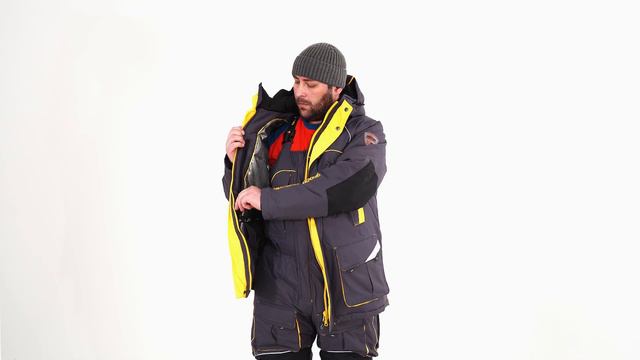 Костюм Grayling Камчатка таслан серый/жёлтый смотреть онлайн