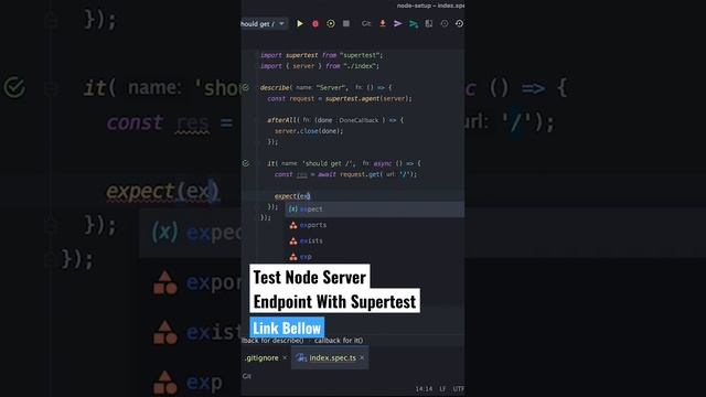 Node Server Endpoint Test With Super Test Example