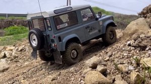 1/10 Scale LAND ROVER DEFENDER D90 Off-road Trail Run 4X4 RC Car  RC4WD Gelande II Chassis