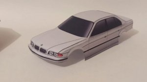 Легендарная BMW e38 из бумаги!!!! Сборка и обзор модели !