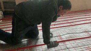 Водяной теплый пол: раскатка труб