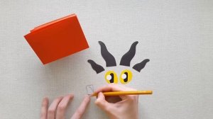 Как сделать Беззубика и Дневную Фурию из бумаги [Поделка - игрушка на руку] Toothless DIY Craft