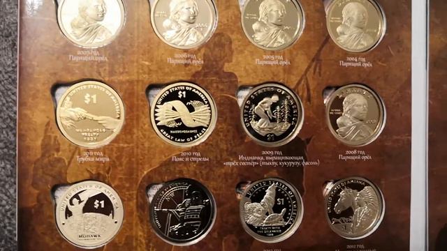 1 доллар США "Сьюзен Энтони 1979-1981, 1999", "Коренные Американцы 2000-2020". Аверс. смотреть онлайн