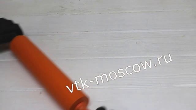 29766 Скалка оранжевая 52 х 6,5 см / оранжевый силикон и деревянные ручки смотреть онлайн