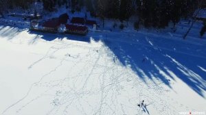 Замерзшее озеро Рица, Абхазия 2020