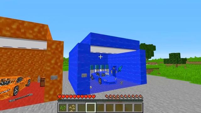 Which CAR WIN THE RACE ? FASTEST LAVA vs WATER SUPER CAR RACING in Minecraft ! SECRET GARAGE UPGRAD смотреть онлайн
