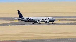 Посадка Боинг 777 300ER аэропорт Дубай