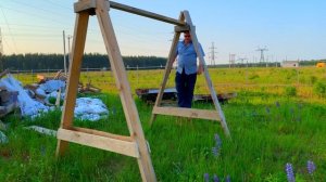 ПРОСТЫЕ КАЧЕЛИ ИЗ ДЕРЕВА СВОИМИ РУКАМИ.