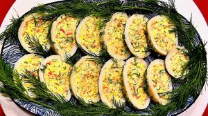 ФАРШИРОВАННЫЕ КАЛЬМАРЫ праздничная закуска!!! Кальмары фаршированные крабовыми палочками !!!!