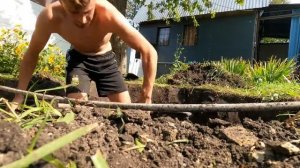 Копаю  Канализацию на Даче в Ручную 3 метра Деревенский движ