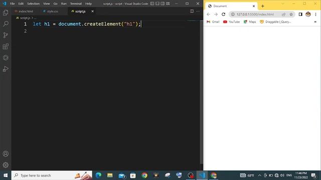 Create HTML elements using JavaScript 2022 | شرح بالدارجة