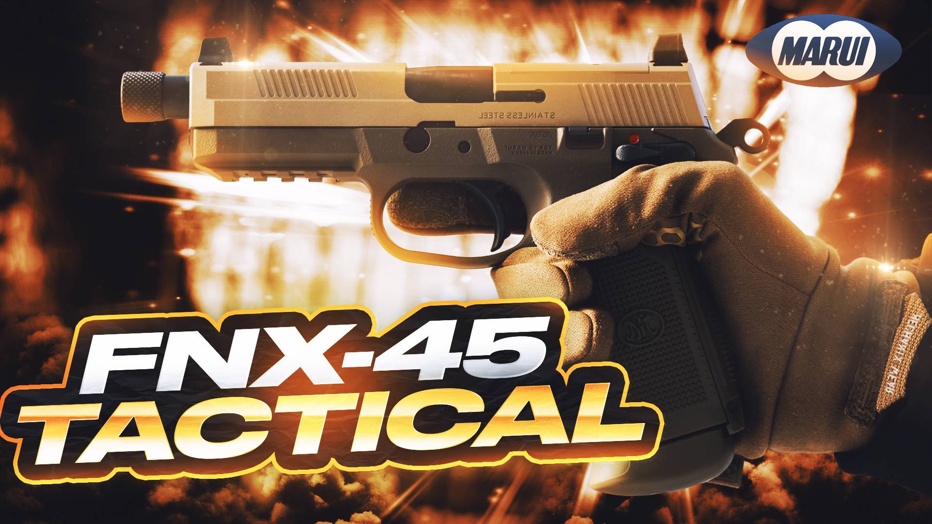 Страйкбольный пистолет FNX 45 Tactical GBB от Tokyo Marui