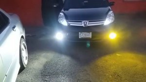 Toyota Isis Platana With Our DuoS LED Bumper Light Kit.