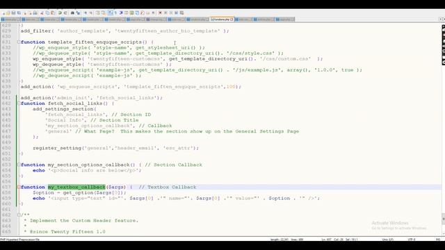 Create Custom Options in Backend | WordPress Development