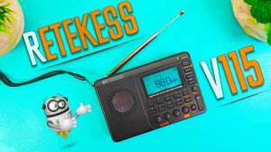 ТОП ПРОДАЖ 2022 ! РадиоПриемник RETEKESS V115 с функцией Медиаплеера и Диктофона с AliExress !