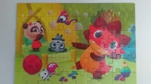 Дракоша Тоша и друзья веселятся. Собираем пазлы для  детей.