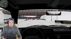 ВАЗ 2109 ЗИМОЙ - City Car Driving с РУЛЕМ