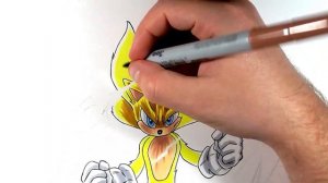 Drawing Super Sonic 2 Movie Style
