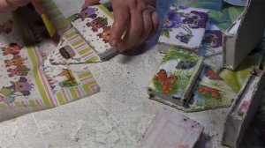 Декупаж и покрытие лаком. КОНВЕРТИКИ. ЧАСТЬ ТРЕТЬЯ! :)